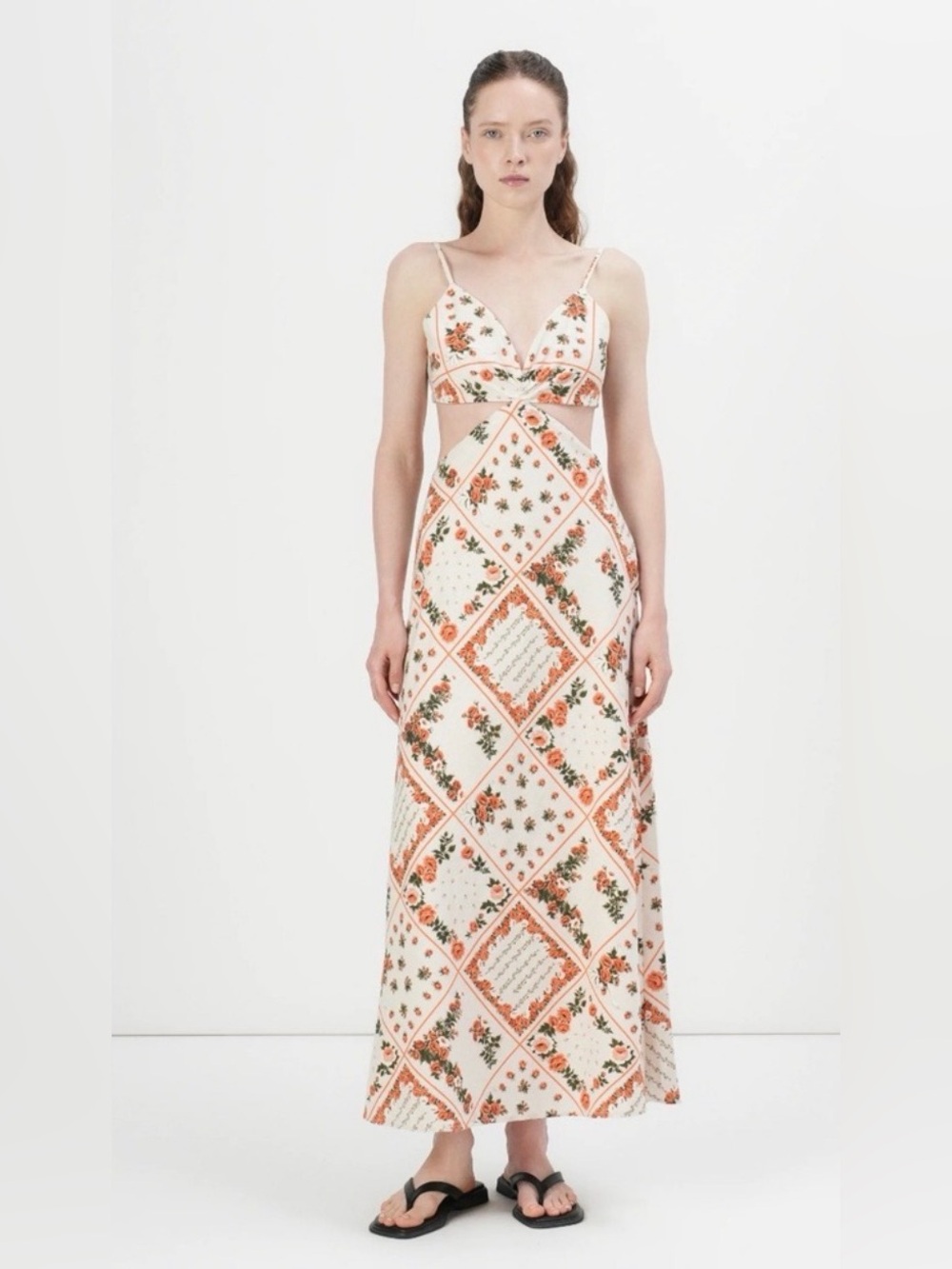 A&F Julia Slip Cutout Maxi